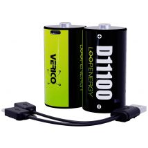 Verico LoopEnergy D battery (rechargeable) Li-ion 7400 mAh 1.5 V 2 pc(s)