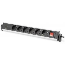 Digitus DA-70624 Power strip Black Euro plug 1 pc(s)