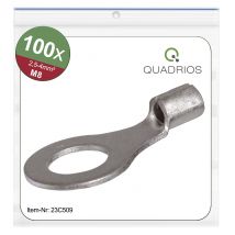 Quadrios 23C509 Ring terminal Cross section (max.)=4 mm² Hole Ø=8.5 mm Not insulated 100 pc(s)