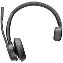 POLY Voyager 4310 On-ear headset Bluetooth® (1075101), Corded (1075100) Mono Black Headset, Mono