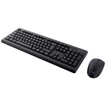 Trust Primo Radio Keyboard and mouse set German, QWERTZ Black