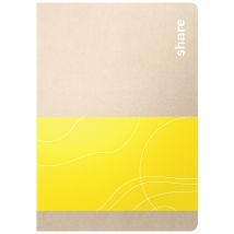 share 4-0015005 Notebook Ruled Yellow No. of sheets: 40 A6