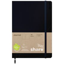 share 4-0014103 Notebook Blank Dark blue No. of sheets: 192 A5