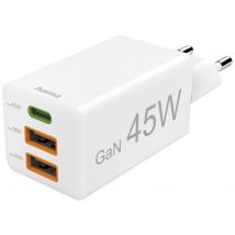 Hama USB charger 45.00 W 2x USB-A, 1x USB-C® Power Delivery White Indoors USB Power Delivery (USB-PD)
