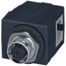 Luetze 490105 RJ45 recessed socket Socket, straight No. of pins (RJ): 4 1 pc(s)