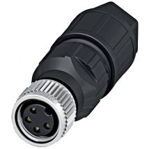 Luetze 490126 Sensor/actuator connector Socket, straight, Plug, straight No. of pins (RJ): 4 1 pc(s)