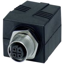 Luetze 490106 RJ45 recessed socket Socket, straight No. of pins (RJ): 4 1 pc(s)