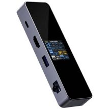 Dockcase USB-C® docking station DBP61L Compatible with (brand): Universal Built-in display, Charging function, USB-C® powered