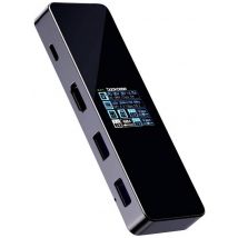 Dockcase USB-C® docking station Compatible with (brand): Universal Built-in display, Charging function, USB-C® powered, Built-in card reader