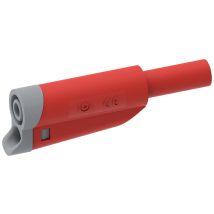 Electro PJP 1076-CD1-R Jack plug Plug, straight Pin diameter: 4 mm Red 1 pc(s)