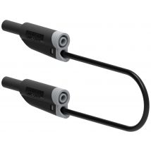 Electro PJP 2710-IEC-CD1-25N Test lead Banana jack 4 mm Banana jack 4 mm 25 cm Black 1 pc(s)