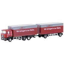 Minis by Lemke LC4608 N HGV MAN F90, 3-axle suitcase-trailer Rail Cargo Austria (OeBB)