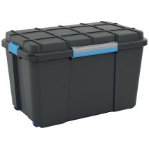 KIS 241508 Storage box Scubba Stackable (W x H x D) 735 x 460 x 445 mm Grey-blue, Black 1 pc(s)