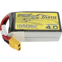 Tattu Scale model battery pack (LiPo) 14.8 V 1550 mAh No. of cells: 4 130 C Block XT60