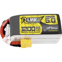 Tattu Scale model battery pack (LiPo) 22.2 V 1200 mAh No. of cells: 6 150 C Block XT60