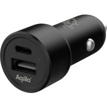 Aqiila CC2 Charger 32 W 1x USB-A, 1x USB-C® Quick Charge 3.0, Power Delivery Black Car, HGV USB Power Delivery (USB-PD), Quick charger