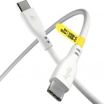 Aqiila Cablebird CS11 USB cable USB 2.0 USB-C® plug 1.00 m White AQCBPBIC1SI812