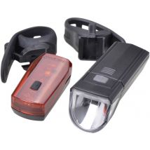 Filmer Bike light set 30 LUX LED (monochrome) battery-powered Black
