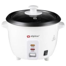 Alpina Switzerland 871125218115 Rice cooker White Indicator light, with graduated beaker, BPA-free