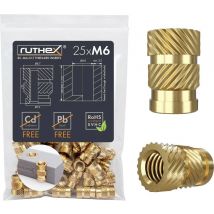 ruthex Threaded insert RX-M6x12.7 GE-M6x127-002