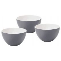 Qdesign 125 mm Salad bowl 3-piece set Melamine Grey 190-024