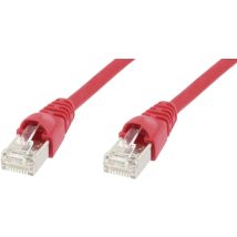 Telegaertner 100008264 RJ45 Network cable, patch cable CAT 6A S/FTP 2.00 m Red Flame-retardant, incl. detent, Flame-retardant, Halogen-free, UL-approved 1 pc(s)