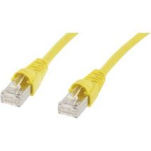 Telegaertner L00002A0116 RJ45 Network cable, patch cable CAT 6A S/FTP 3.00 m Yellow Flame-retardant, incl. detent, Flame-retardant, Halogen-free, UL-approved 1