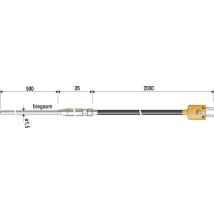 B + B Thermo-Technik 0625 1189-41 Immersion probe -100 up to +1000 °C Sensor type K
