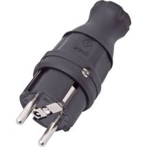 interBaer 9003-004.01 Safety plug Rubber 230 V Black IP44