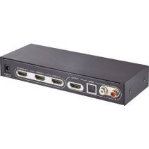 SpeaKa Professional SP-5441116 3 ports HDMI switch 3D playback mode, + remote control, ARC (Audio Return Channel) 3840 x 2160 p