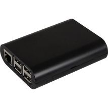 Joy-it RB-CASE+04B SBC housing Compatible with (development kits): Raspberry Pi® Black