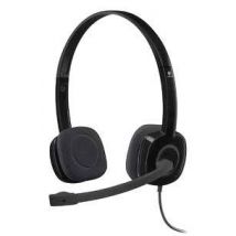 Logitech H151 PC On-ear headset Corded (1075100) Stereo Black Microphone noise cancelling, Noise cancelling Volume control, Microphone mute