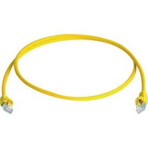 Telegaertner MP8FS6GE20 RJ45 Network cable, patch cable CAT 6A S/FTP 20.00 m Yellow Flame-retardant, Halogen-free, UL-approved 1 pc(s)