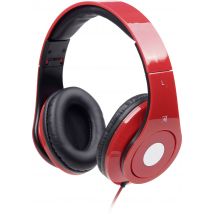 Gembird Detroit On-ear headphones Corded (1075100) Red Foldable, Headset