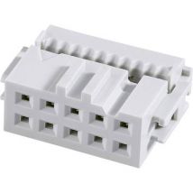 FCI 71600-110LF Pin connector Contact spacing: 2.54 mm Total number of pins: 10 No. of rows: 2 1 pc(s)