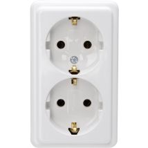Kopp 120101001 Power strip 2x Arctic white None 1 pc(s)