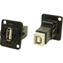 XLR Adapter USB A socket 2.0 to USB B socket 2.0 Adapter, built-in CP30209NMB CP30209NMB Cliff Content: 1 pc(s)