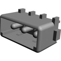 TE Connectivity Pin housing PCB MATE-N-LOK Total number of pins 3 Contact spacing: 5.08 mm 350210-1 1 pc(s)