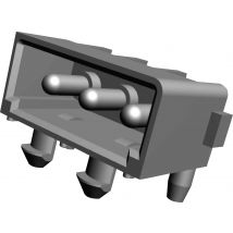 TE Connectivity Pin housing PCB MATE-N-LOK Total number of pins 3 Contact spacing: 5.08 mm 643488-1 1 pc(s)
