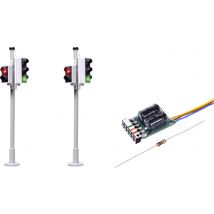 Viessmann Modelltechnik 5095 H0 2-piece set Traffic light + pedestrian crossing Prefab component