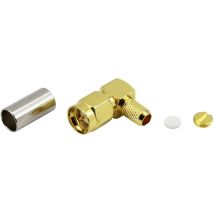 Conrad Components SMA connector Plug, right angle 50 Ω 1 pc(s)