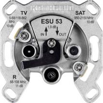 Kathrein ESU 53 Antenna socket SAT, TV, FM Flush mount Non-terminated