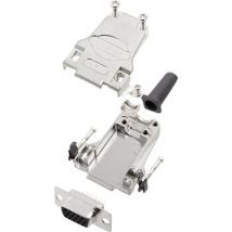 encitech DTZF09-HDS15-K 6355-0063-11 D-SUB receptacle set 180 ° Number of pins: 15 Solder bucket 1 Set