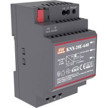 MW Mean Well KNX-20E-640 Rail mounted PSU (DIN) 30 V DC 640 mA 19.2 W No. of outputs:1 x Content 1 pc(s)