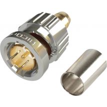 Hicon BNC1.2/5.0-6G BNC connector Plug, straight 75 Ω 1 pc(s)