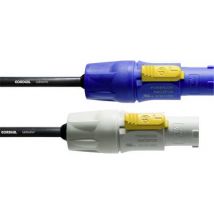 Cordial CFCA 1,5 FCB Current Cable [1x PowerCon plug - 1x PowerCon plug] 1.50 m Blue, White