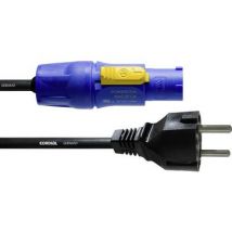 Cordial CFCA 5 S Current Cable [1x PG plug - 1x PowerCon plug] 5.00 m Blue