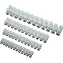 BKL Electronic 073400/10 Screw terminal flexible: - fixed: 4-4 mm² Number of pins (num): 12 10 pc(s) White