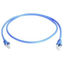 Telegaertner L00006A0045 RJ45 Network cable, patch cable CAT 6A S/FTP 15.00 m Blue Flame-retardant, incl. detent, Twin shield, double shielding, Halogen-free,