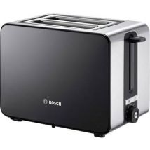 Bosch Haushalt TAT7203 Toaster with built-in home baking attachment Stainless steel, Black